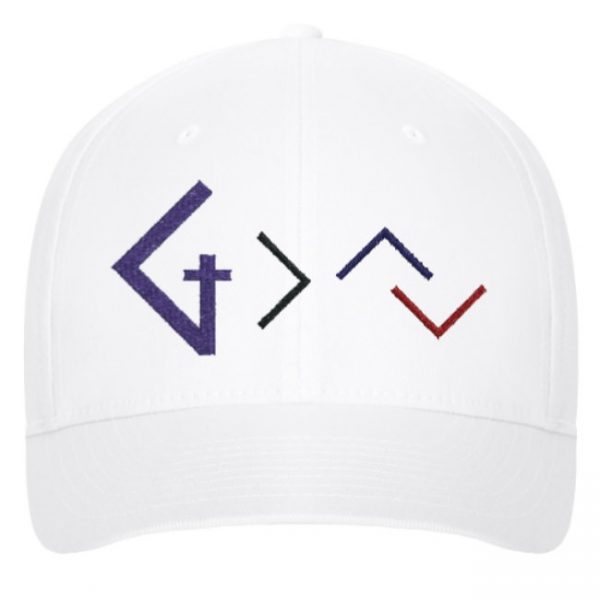 Christian Books and Gifts | Premium Ball Cap - God is greater than your ups and downs - Embroidered